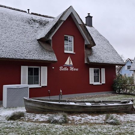 Modernes Reetdach-Ostseeferienhaus Bella Mare, Insel Usedom Mit Sauna, Kamin & Sonnenterrasse Zirchow Ngoại thất bức ảnh