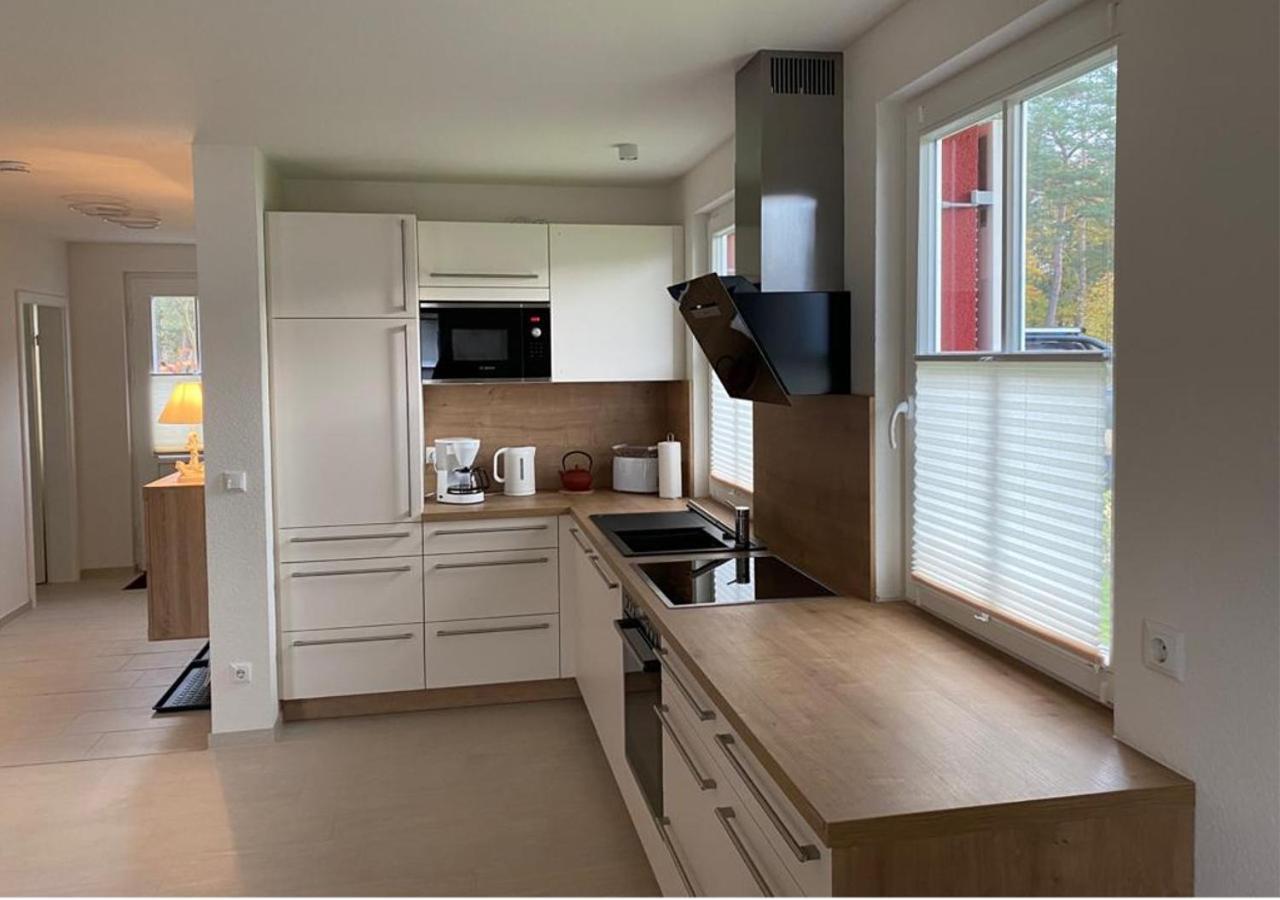 Modernes Reetdach-Ostseeferienhaus Bella Mare, Insel Usedom Mit Sauna, Kamin & Sonnenterrasse Zirchow Ngoại thất bức ảnh