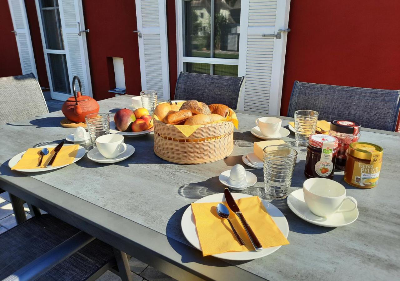 Modernes Reetdach-Ostseeferienhaus Bella Mare, Insel Usedom Mit Sauna, Kamin & Sonnenterrasse Zirchow Ngoại thất bức ảnh
